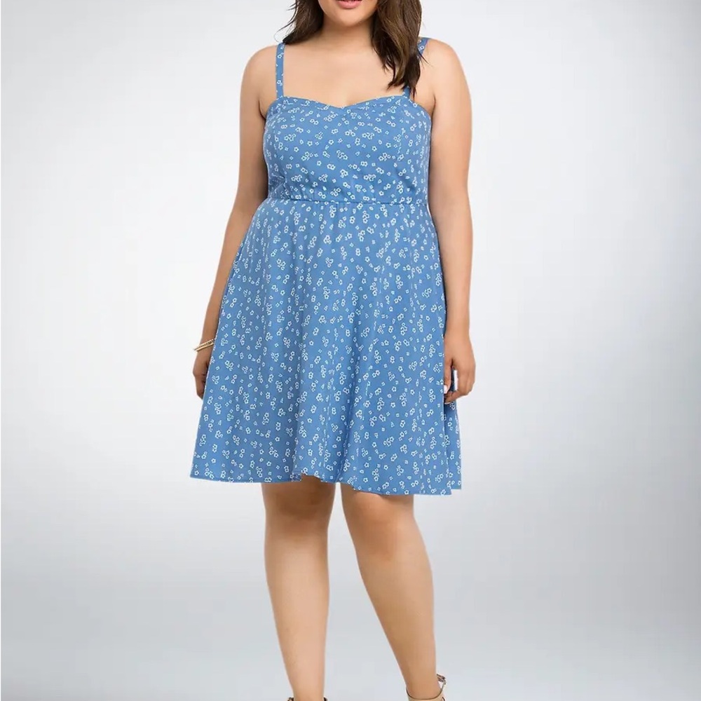 Blue Floral Women's Sundress